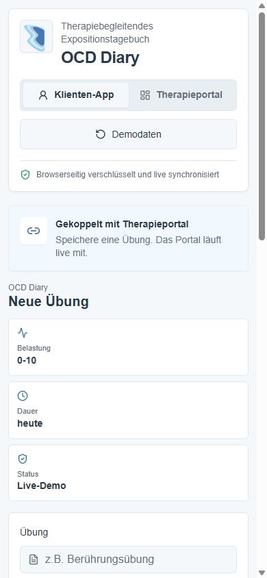 OCD Diary Klientenansicht
